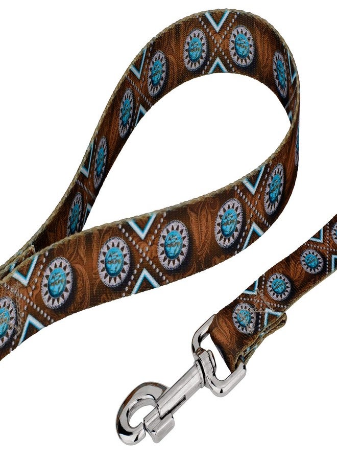 كانتري بروك ديزاين Country Brook Petz - مقود كلب Saddle Up - مجموعة ريفية وغربية تتميز بتصاميم ريفية (6 أقدام، عرض 1 بوصة) - Image 3